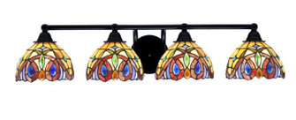 Paramount Four Light Bath Bar in Matte Black (200|3424-MB-9445)
