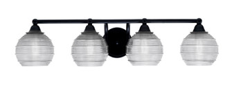Paramount Four Light Bath Bar in Matte Black (200|3424-MB-5110)