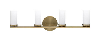 Trinity Four Light Bath Bar in New Age Brass (200|2814-NAB-801B)