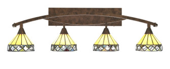 Bow Four Light Bath Bar in Bronze (200|174-BRZ-9405)