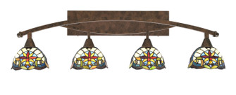 Bow Four Light Bath Bar in Bronze (200|174-BRZ-9365)