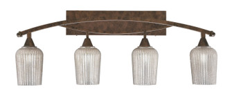 Bow Four Light Bath Bar in Bronze (200|174-BRZ-4253)