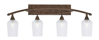 Bow Four Light Bath Bar in Bronze (200|174-BRZ-4250)