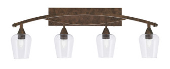 Bow Four Light Bath Bar in Bronze (200|174-BRZ-210)