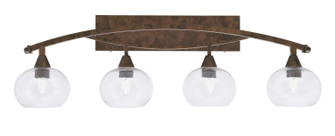 Bow Four Light Bath Bar in Bronze (200|174-BRZ-202)