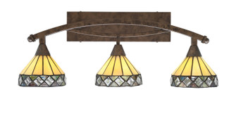 Bow Three Light Bath Bar in Bronze (200|173-BRZ-9405)