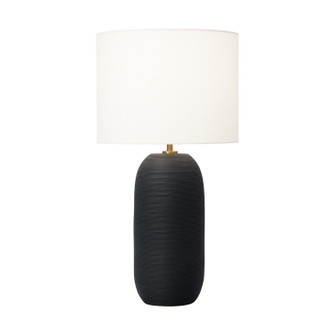 Fanny One Light Table Lamp in Rough Black Ceramic (454|HT1061RBC1)