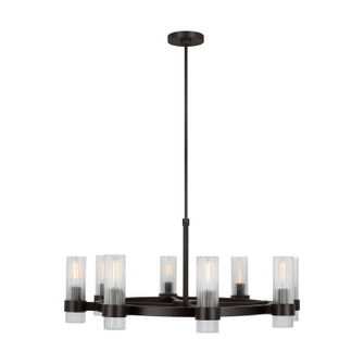 Geneva Eight Light Chandelier in Aged Iron (454|CC1378AI)