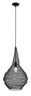 Wabi Sabi One Light Pendant in Soft Black (67|F6771-SBK)