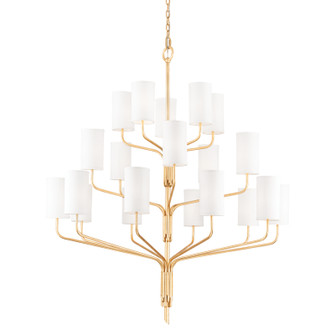 Juniper 20 Light Chandelier in Gold Leaf (67|F61620-GL)