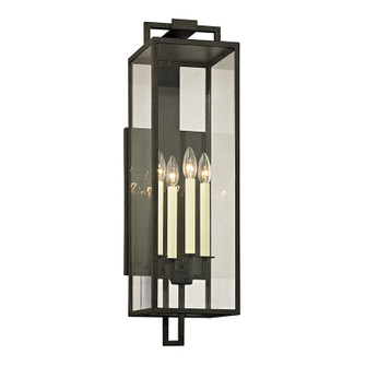 Beckham Four Light Wall Lantern in Forged Iron (67|B6383-FOR)
