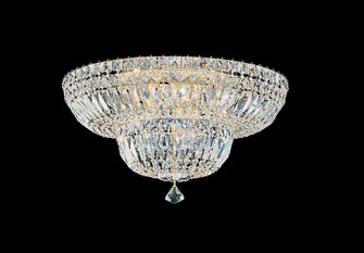 Petit Crystal Deluxe Nine Light Flush Mount in Silver (53|5894-40O)
