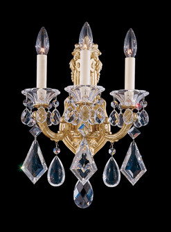 La Scala Three Light Wall Sconce in Antique Silver (53|5071-48R)