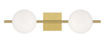 Perch Two Light Wall Sconce in Satin Brass (185|9682-SB-OP)