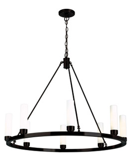 Martin Eight Light Chandelier in Matte Black (185|6526-MB-MO)