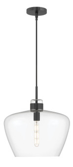 Aurora One Light Pendant in Matte Black (185|3742-MB-CL)