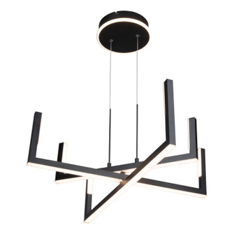 Silicon Valley LED Chandelier in Black (78|AC6776BK)