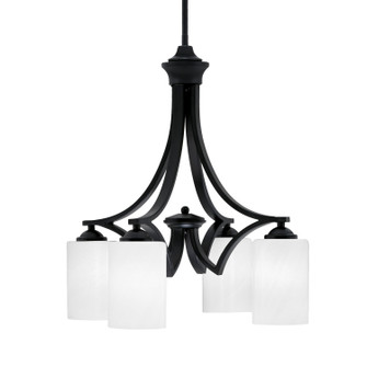 Zilo Four Light Chandelier in Matte Black (200|568-MB-3001)