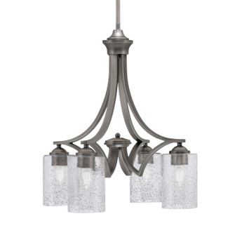 Zilo Four Light Chandelier in Graphite (200|568-GP-3002)