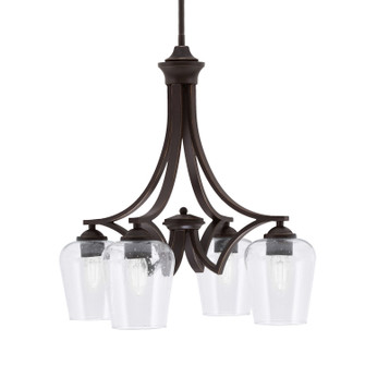 Zilo Four Light Chandelier in Dark Granite (200|568-DG-210)