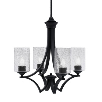 Zilo Four Light Chandelier in Matte Black (200|564-MB-3002)