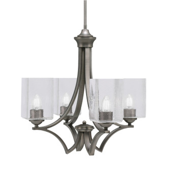 Zilo Four Light Chandelier in Graphite (200|564-GP-530)