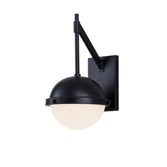 Fusion LED Outdoor Wall Sconce in Matte Black (102|FSN-7102W-ETCH-MBLK)