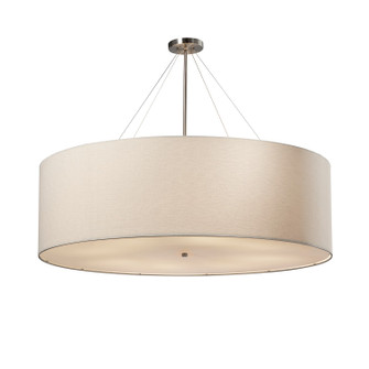 Textile 12 Light Pendant in Brushed Nickel (102|FAB-9599-WHTE-NCKL)