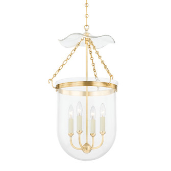 Rousham Four Light Lantern in Aged Brass (70|MDS1602-AGB)