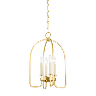 Oakville Four Light Lantern in Aged Brass (70|6314-AGB)