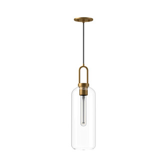 Soji One Light Pendant in Aged Gold/Clear Glass (452|PD401606AGCL)