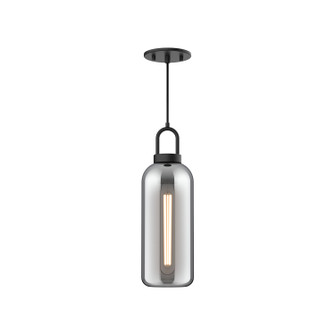 Soji One Light Pendant in Matte Black/Opal Matte Glass (452|PD401505MBOP)