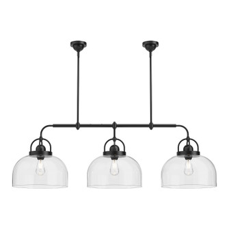 Lancaster Three Light Linear Pendant in Matte Black (452|LP461155MB)