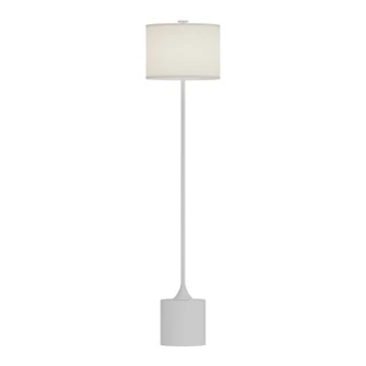 Issa One Light Floor Lamp in White/Ivory Linen (452|FL418761WHIL)