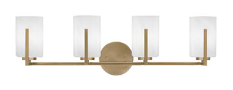 Atlas Four Light Bathroom Lighting in New Age Brass (200|4514-NAB-3001)