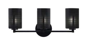 Atlas Three Light Bathroom Lighting in Matte Black (200|4513-MB-4069)