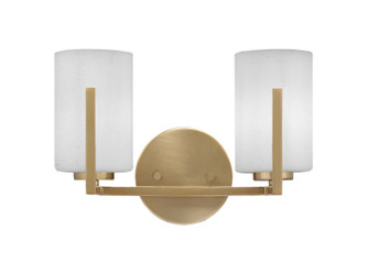 Atlas Two Light Bathroom Lighting in New Age Brass (200|4512-NAB-310)