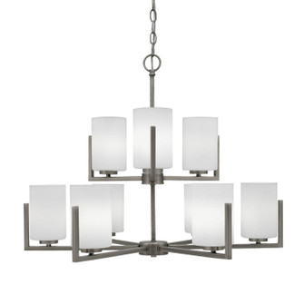 Atlas Nine Light Chandelier in Graphite (200|4509-GP-310)