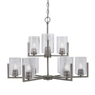 Atlas Nine Light Chandelier in Graphite (200|4509-GP-3002)