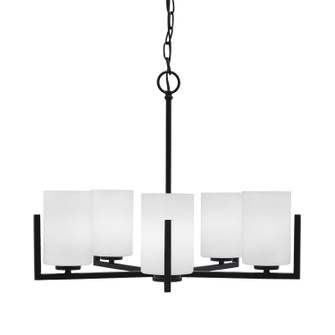 Atlas Five Light Chandelier in Matte Black (200|4505-MB-310)