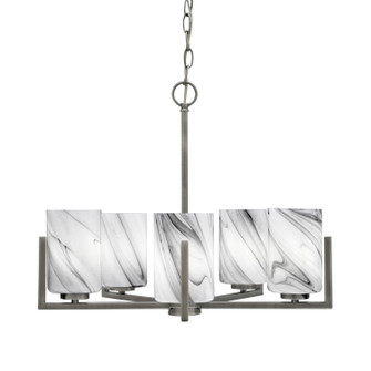 Atlas Five Light Chandelier in Graphite (200|4505-GP-3009)