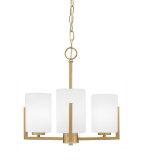 Atlas Three Light Chandelier in New Age Brass (200|4503-NAB-310)