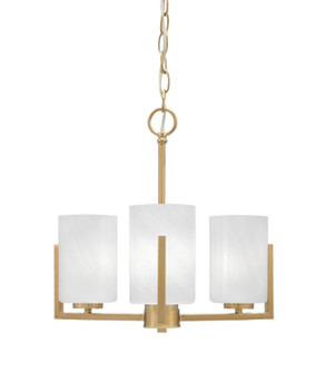 Atlas Three Light Chandelier in New Age Brass (200|4503-NAB-3001)