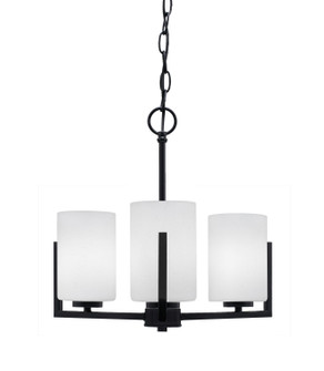 Atlas Three Light Chandelier in Matte Black (200|4503-MB-310)