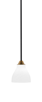 Paramount One Light Mini Pendant in Matte Black & Brass (200|3401-MBBR-4761)