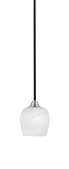 Paramount One Light Mini Pendant in Matte Black & Brushed Nickel (200|3401-MBBN-4811)