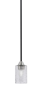 Paramount One Light Mini Pendant in Matte Black & Brushed Nickel (200|3401-MBBN-3002)