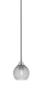 Paramount One Light Mini Pendant in Brushed Nickel (200|3401-BN-5110)