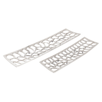 Maro Tray - Set of 2 in Nickel (45|S0807-11395/S2)