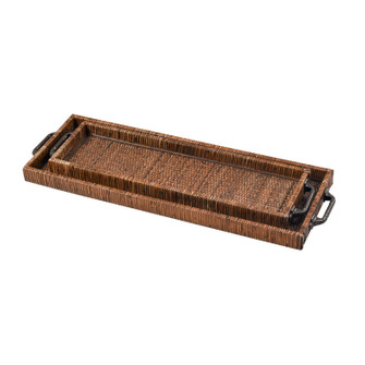Bowman Tray - Set of 2 in Brown (45|S0037-11306/S2)